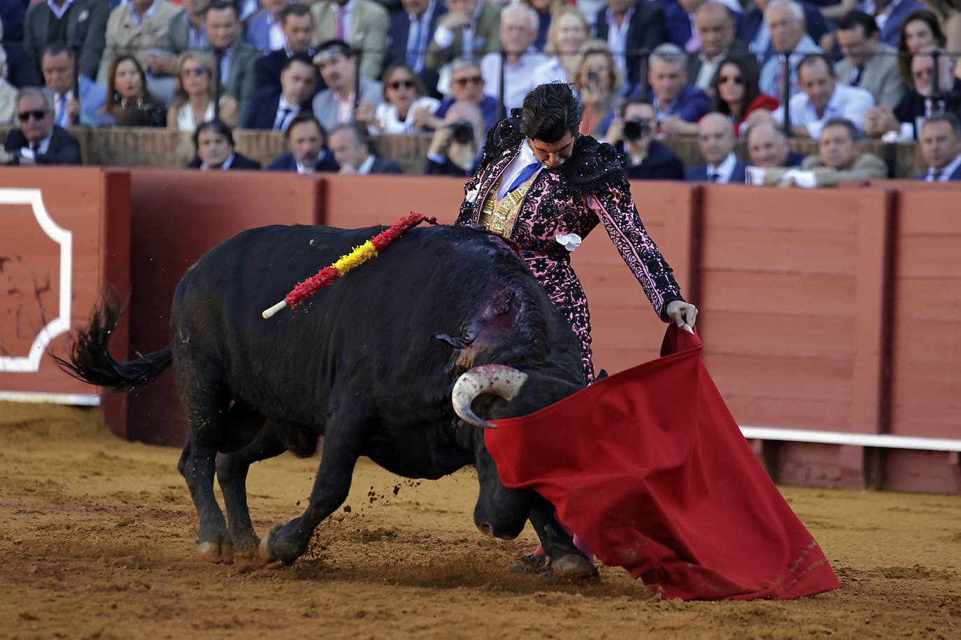 Morante de la Puebla, en la corrida del 11 de abril en la Maestranza de Sevilla