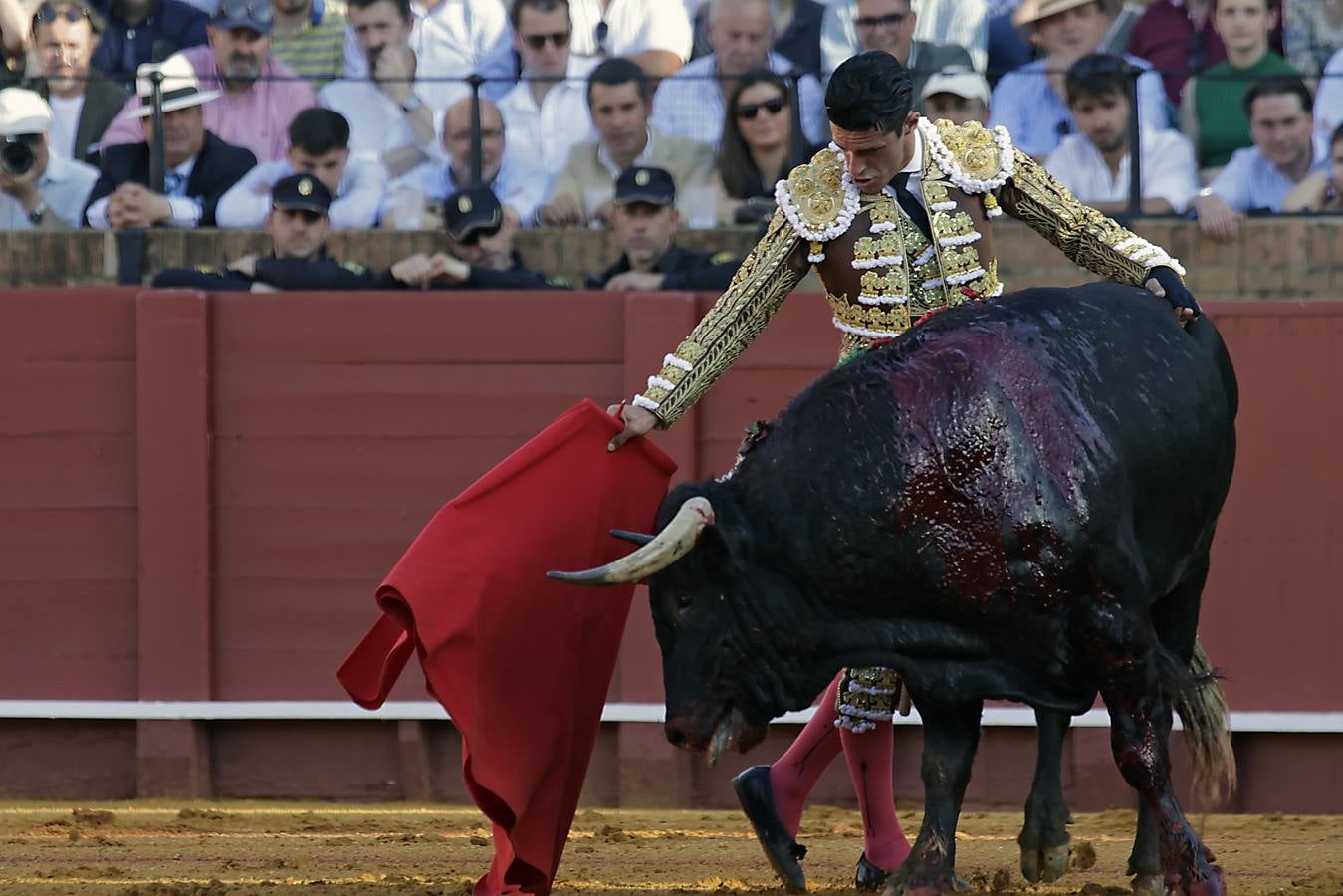 Alejandro Talavante, en su actuación este viernes en el coso sevillano