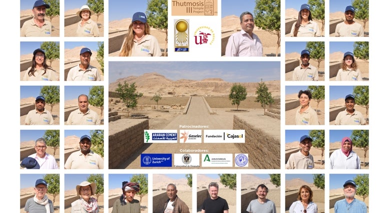 Equipo del proyecto del Templo de Tutmosis III