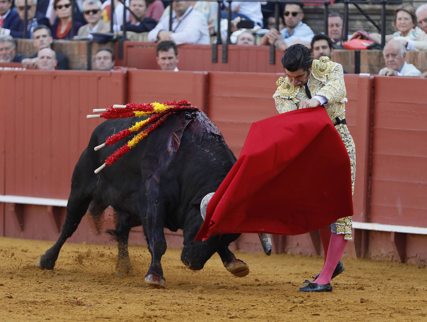 Morante de la Puebla, en la corrida del 15 de abril en la Maestranza de Sevilla