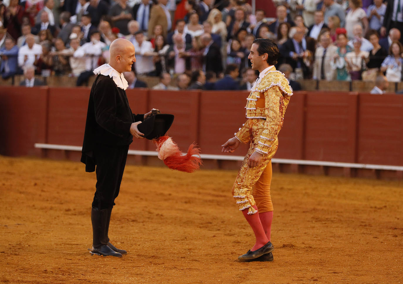 Juan Ortega, en la corrida del 15 de abril en la Maestranza de Sevilla