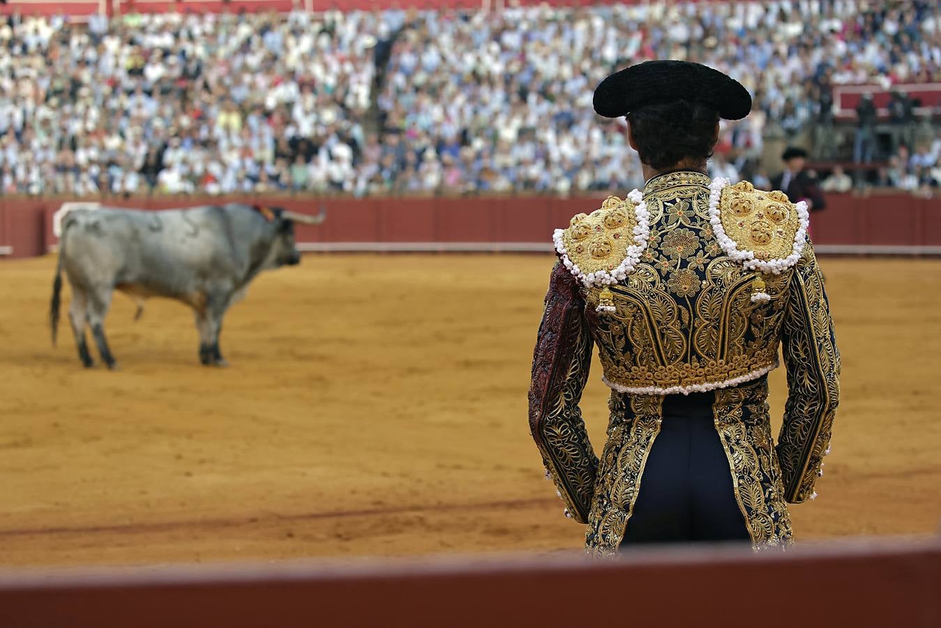 Un momento de la corrida de El Cid, Daniel Luque y Emilio de Justo