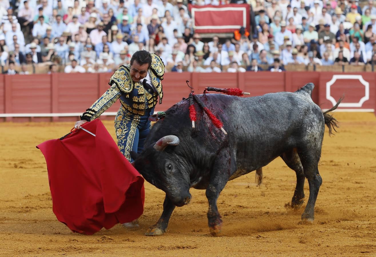 El Fandi toreó con valentía y saludó al tendido al terminar sus faenas