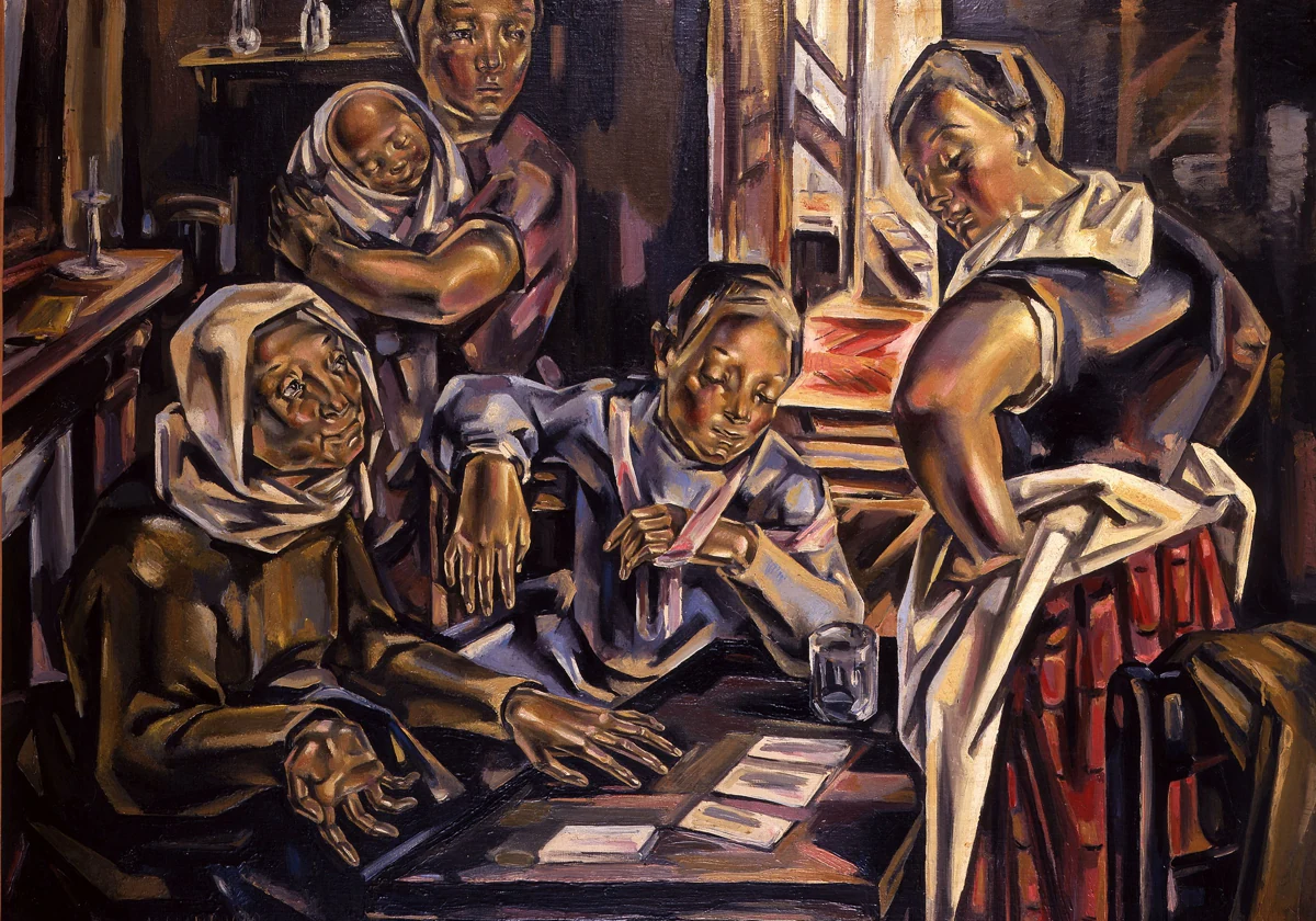 'La echadora de cartas', (1924-1925), de María Blanchard