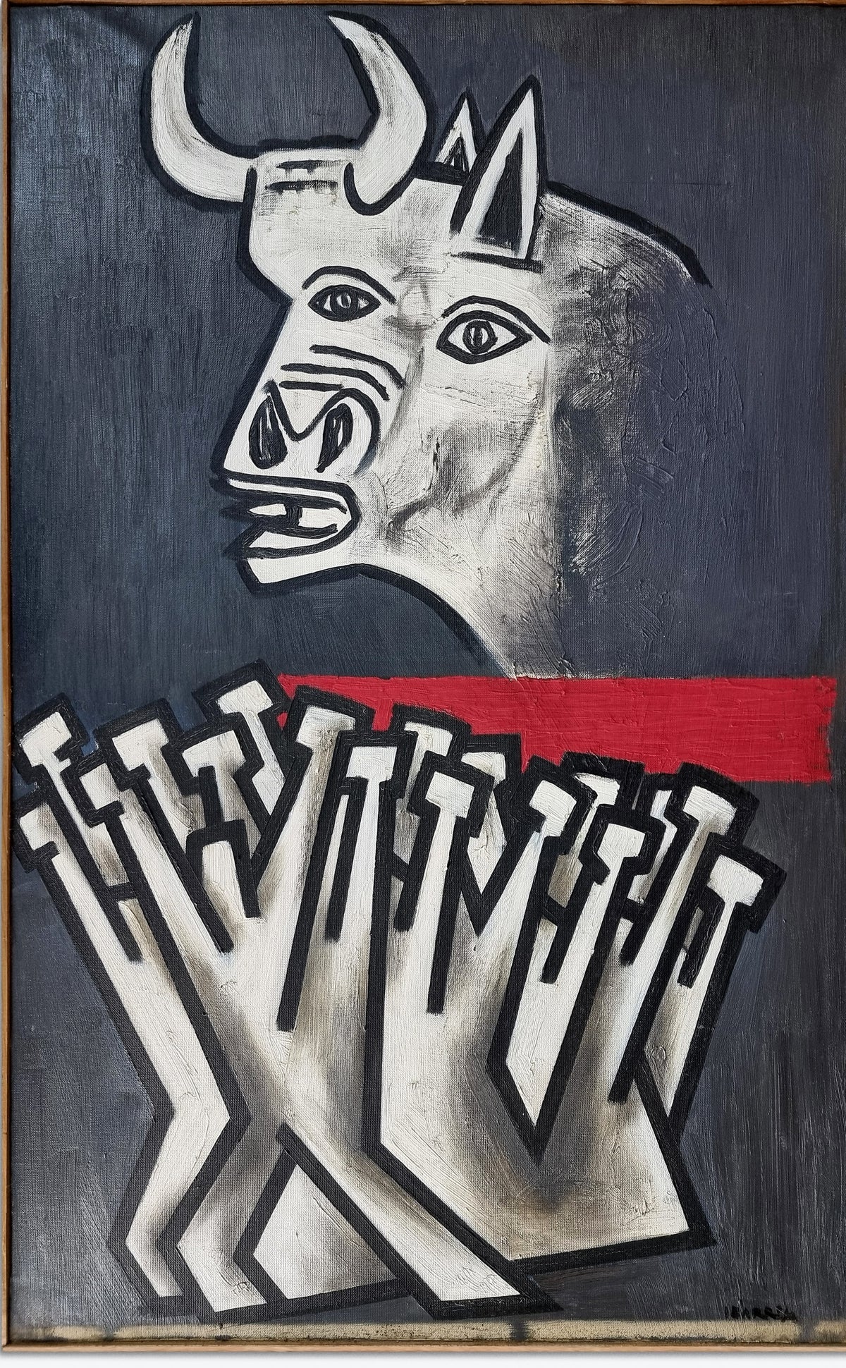 El boceto del cartel de Agustín Ibarrola