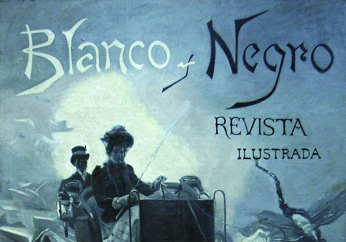 Portada de la primera edición de 'Blanco y Negro' de 1891, que ABC lanzará en NFT