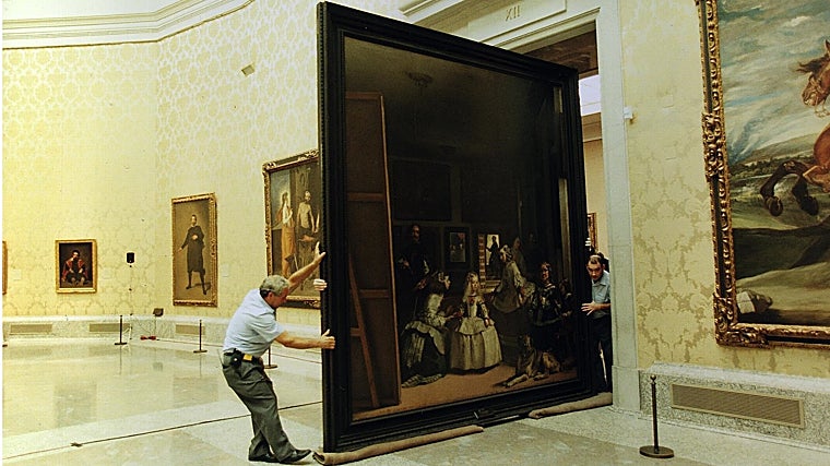 'Las Meninas', entrando en la sala 12 del Prado, en 1999