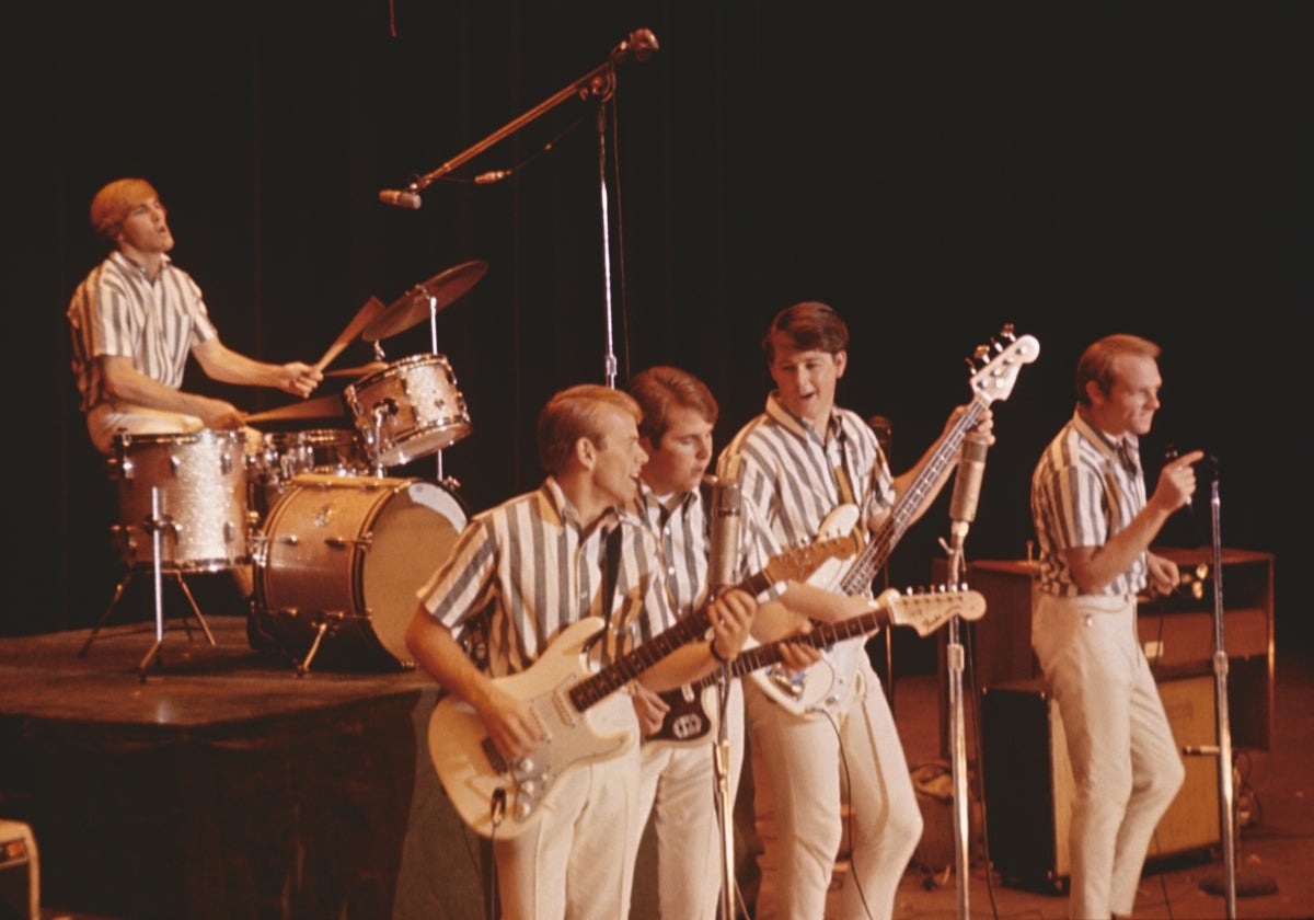 Los Beach Boys a mediados de los sesenta