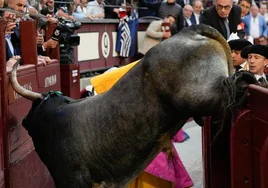 El quinto toro, Divorciado de nombre, saltó dos veces al callejón de Las Ventas
