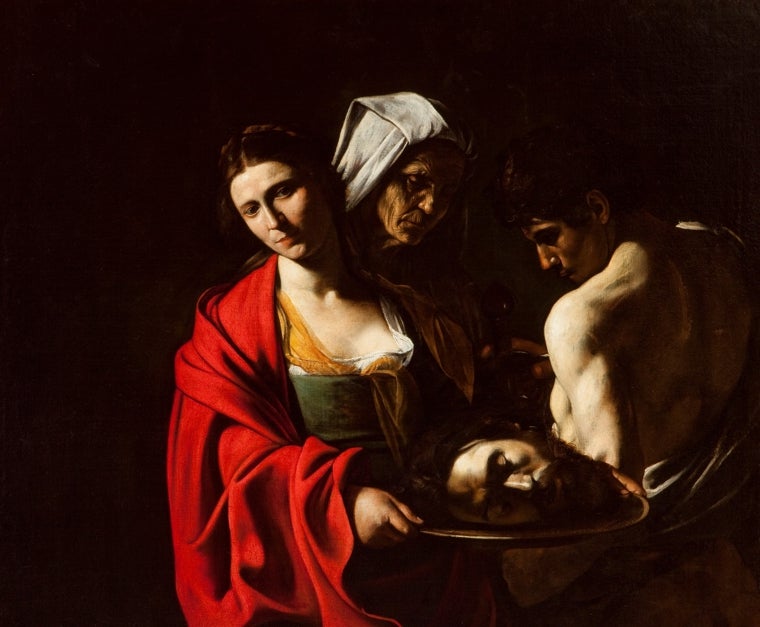 'Salomé con la cabeza del Bautista, de Caravaggio