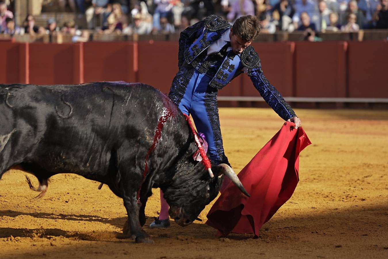 Novillada de abono en la Maestranza para Manuel Román, Javier Zulueta y Diego Bastos
