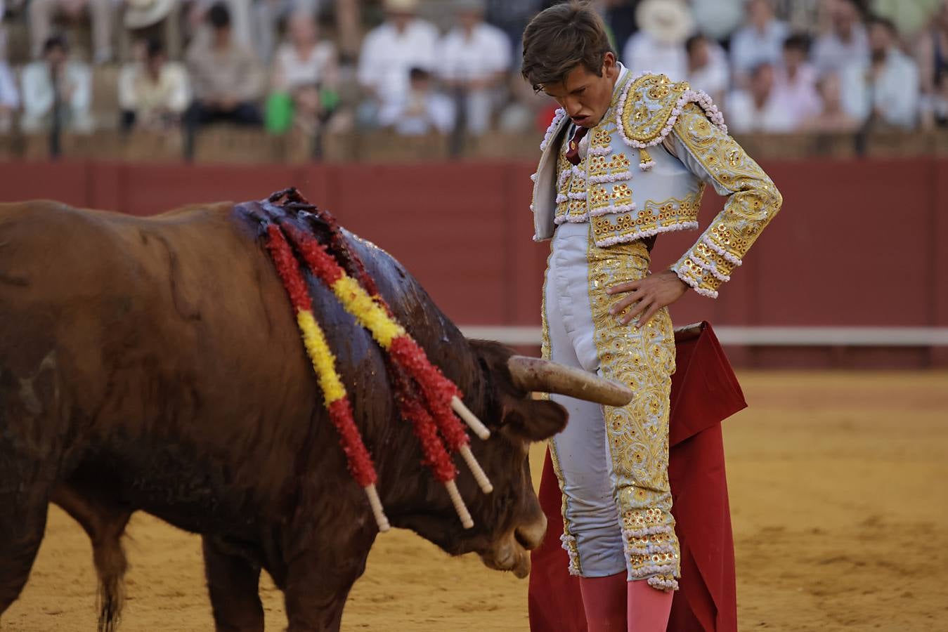 Novillada de abono en la Maestranza para Manuel Román, Javier Zulueta y Diego Bastos