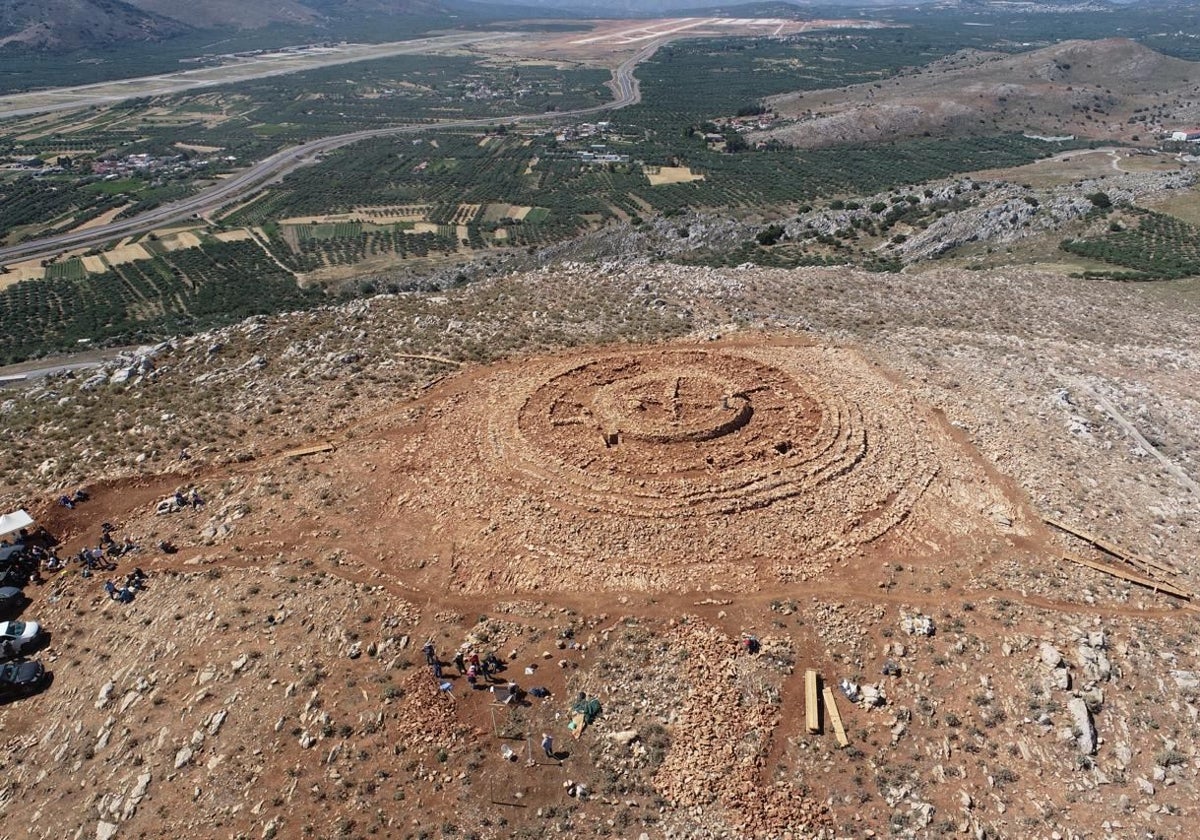 La estructura circular minoica descubierta en la isla de Creta