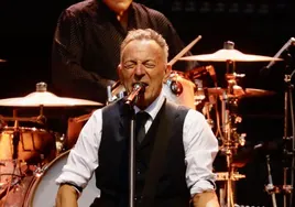 Concierto de Bruce Springsteen en el estadio Cívitas Metropolitano, en Madrid, durante la noche del miércoles