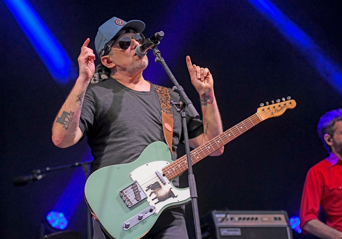 Andrés Calamaro, durante su actuación en Barcelona