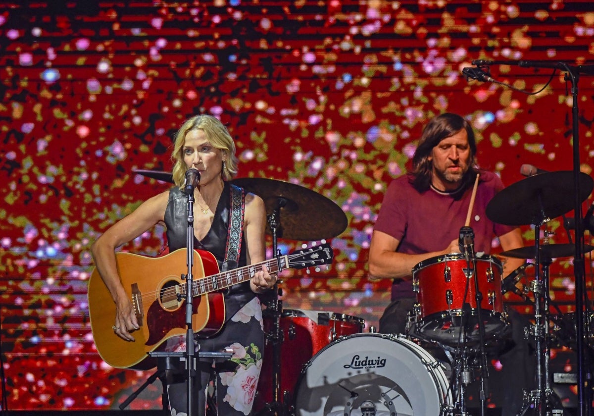 Sheryl Crow, durante su actuación en Barcelona