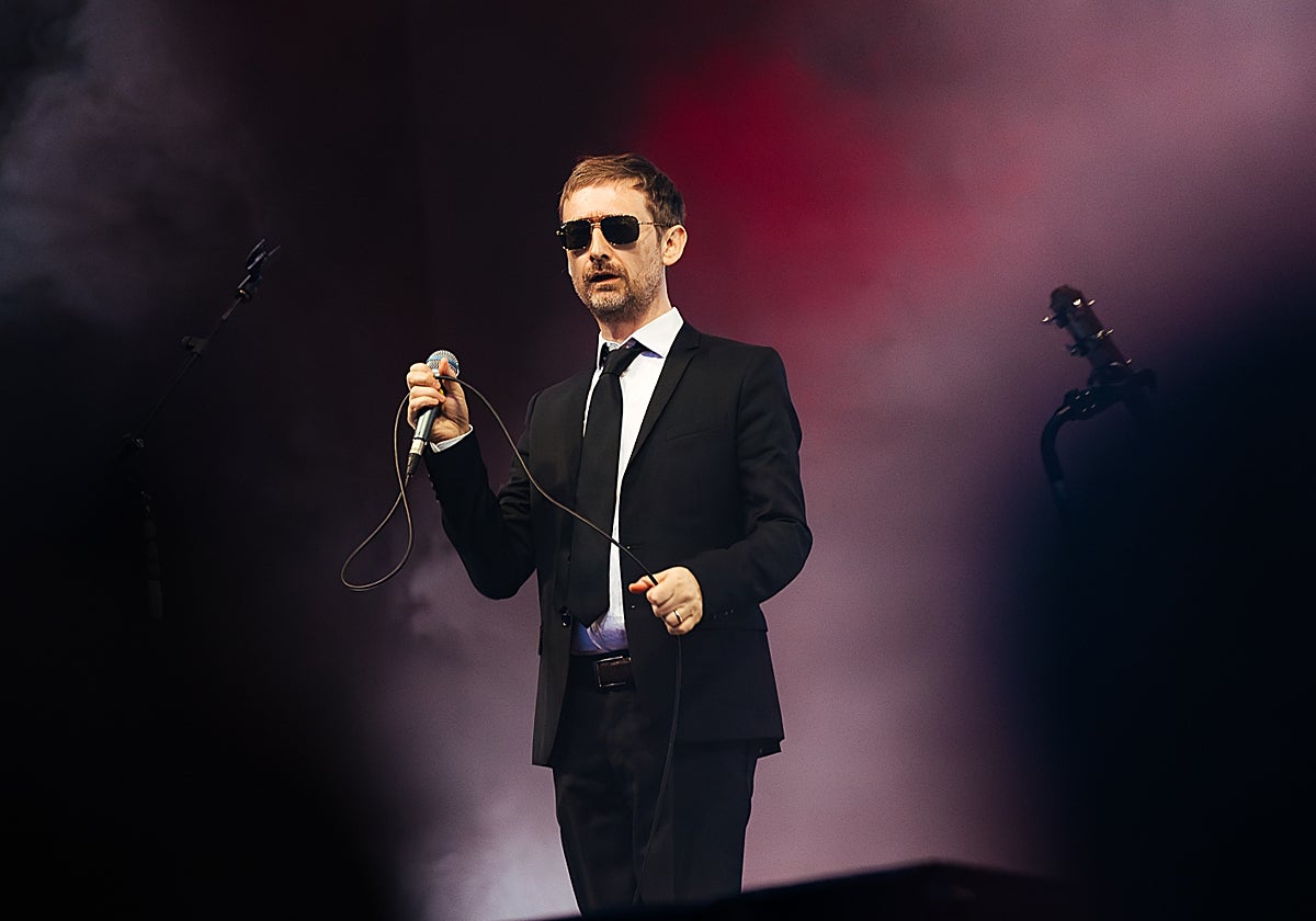 Neil Hannon, cantante y líder de The Divine Comedy, durante su actuación en Barcelona