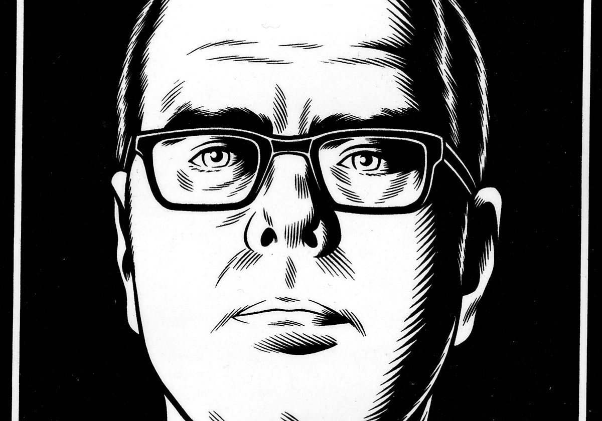 Autorretrato del maestro estadounidense del cómic