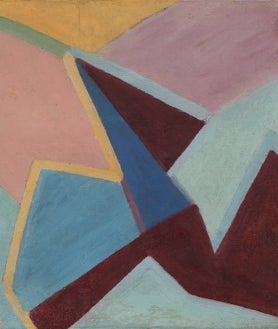 Imagen secundaria 2 - De arriba abajo, 'Sin título' (c. 1916-17), de Nadezhda Udaltsova; Estudio para la cubierta del libro 'Delta', de Rodchenko; y 'Sin título', de Ksenia Ender