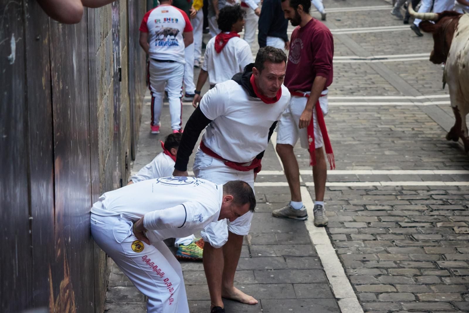 Un mozo herido en el sexto encierro de San Fermín