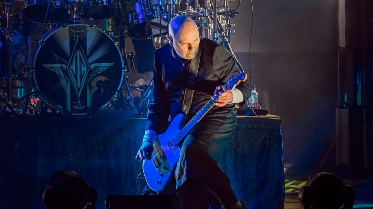 Billy Corgan, durante el concierto de Smashing Pumpkins