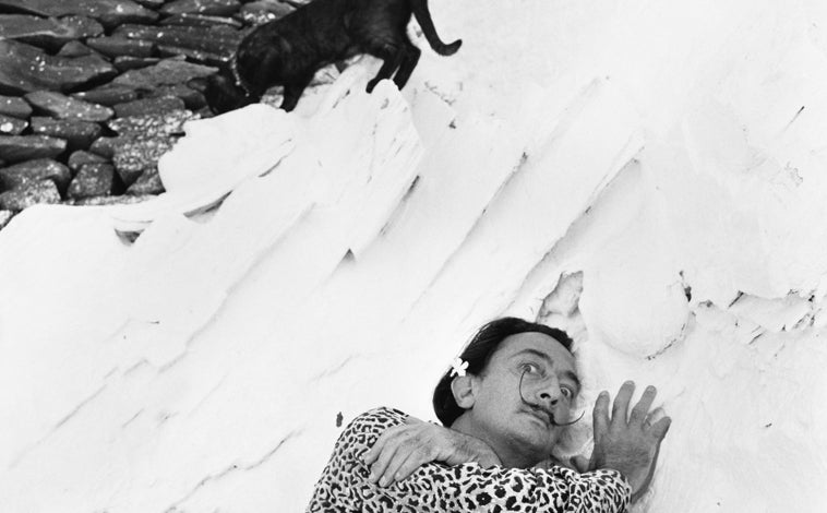 Imagen principal - De arriba abajo, retrato de Dalí en Portlligat (1955); foto del set de 'Cléo de 5 a 7', de Corinne Marchand; y fotograma de 'La Bonheur'