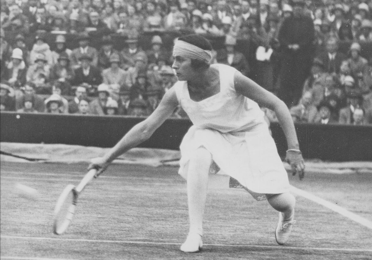 Lilí Álvarez en Wimbledon en 1926. Archivo familiar