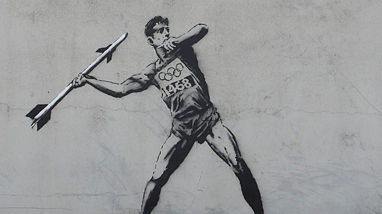 Banksy, pillado &#039;in fraganti&#039; mientras realizaba su penúltima obra