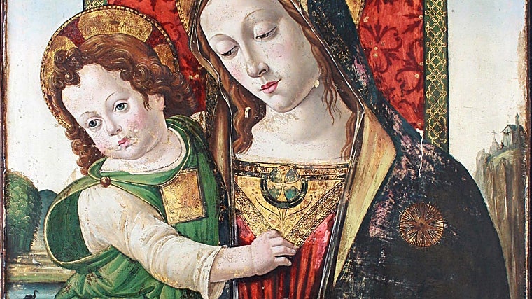 'Virgen con Niño', atribuida a Pinturicchio