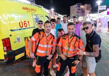 Con la ambulancia por Magaluf: «Por suerte, no es lo que era»