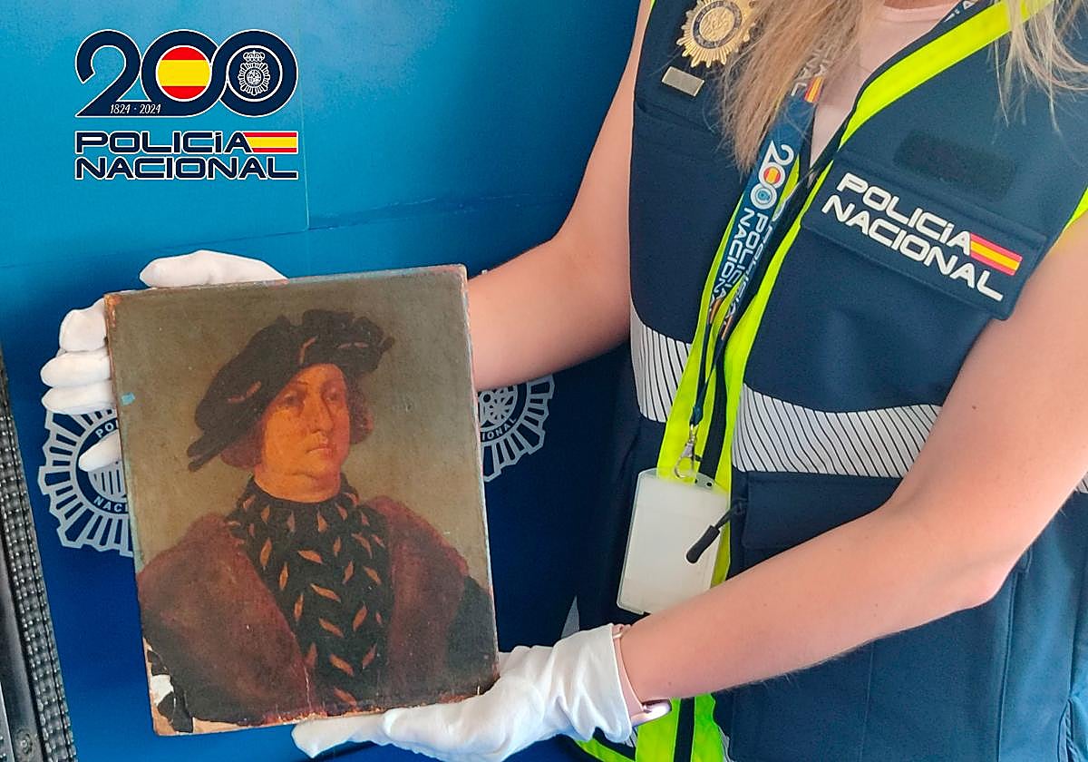 El supuesto cuadro de Leonardo que transportaba el detenido