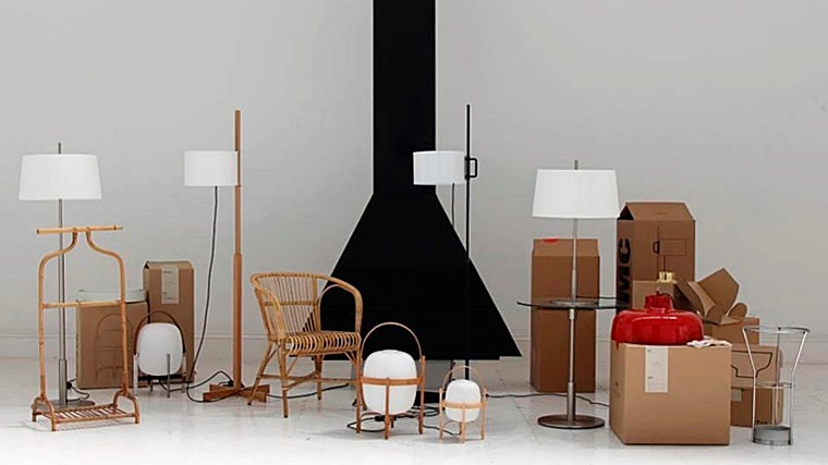 Algunos de los diseños más célebres de Milá, como las lámparas TMM y Cesta