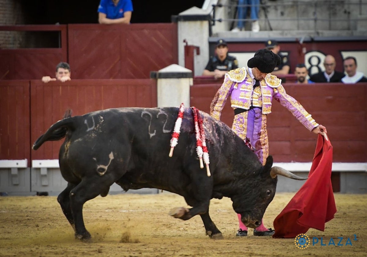 Damián Castaño con Hechicero, de Valdellán