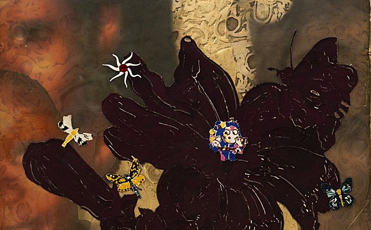 Imagen principal - En las imágenes, detalles de algunas obras de la serie 'El final del cuento', de José María Sicilia en su regreso a Madrid