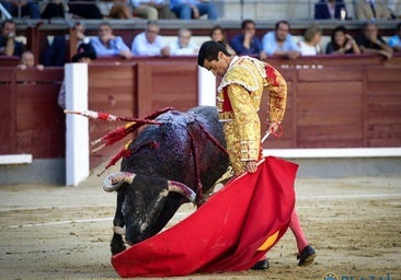 Rafael de Julia, la más brava izquierda de la corrida concurso en Las Ventas