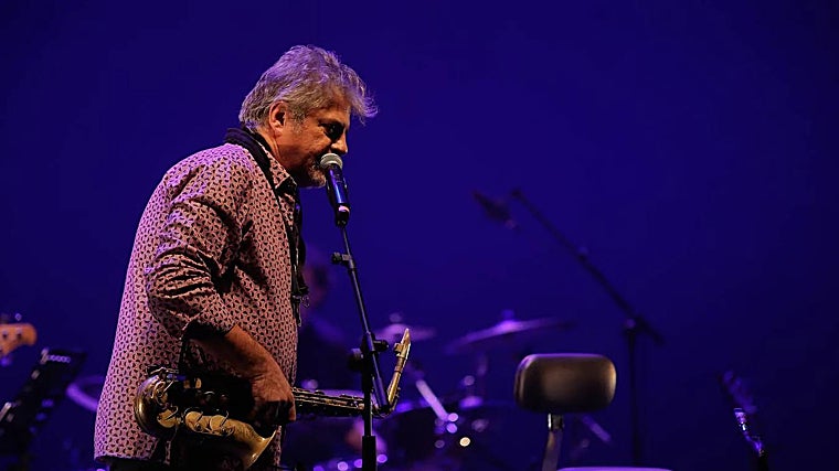 Gautama del Campo, durante su concierto en el Teatro Alameda