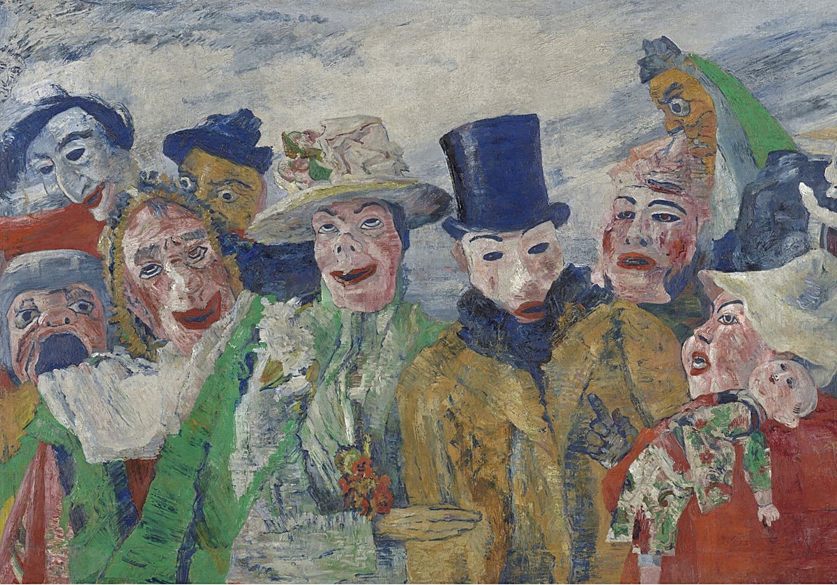 'La intriga', una de las pinturas más célebres de James Ensor
