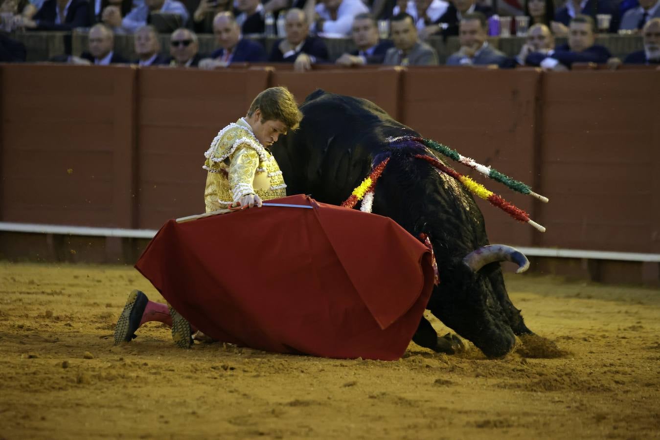 Borja Jiménez, en la segunda corrida de la Feria de San Miguel de Sevilla 2024