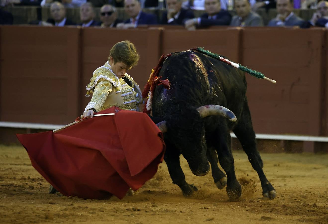 Borja Jiménez, en la segunda corrida de la Feria de San Miguel de Sevilla 2024