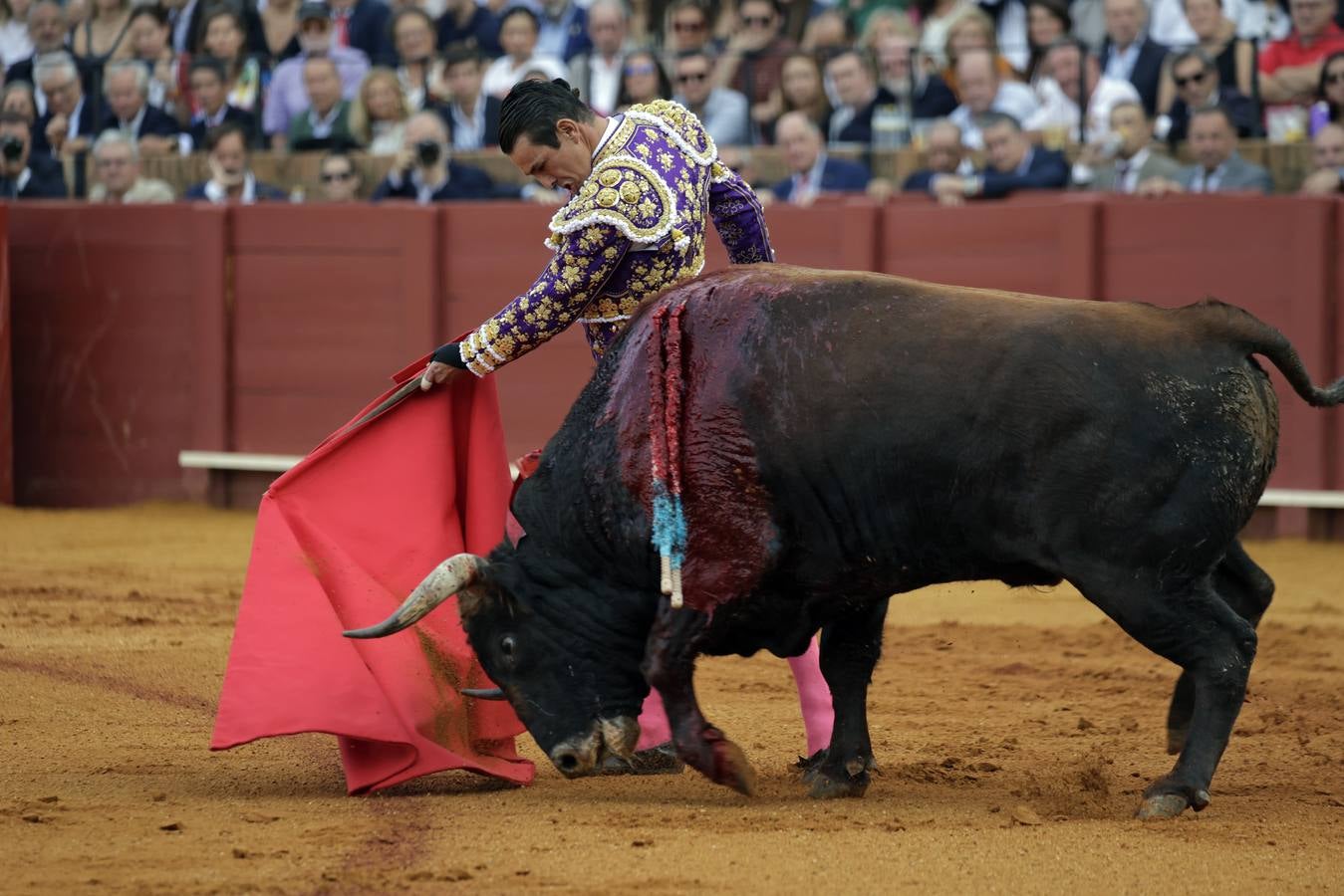 José María Manzanares, en la segunda corrida de la Feria de San Miguel de Sevilla 2024