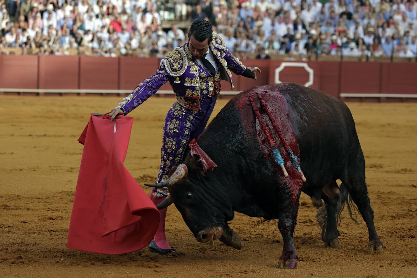 José María Manzanares, en la segunda corrida de la Feria de San Miguel de Sevilla 2024