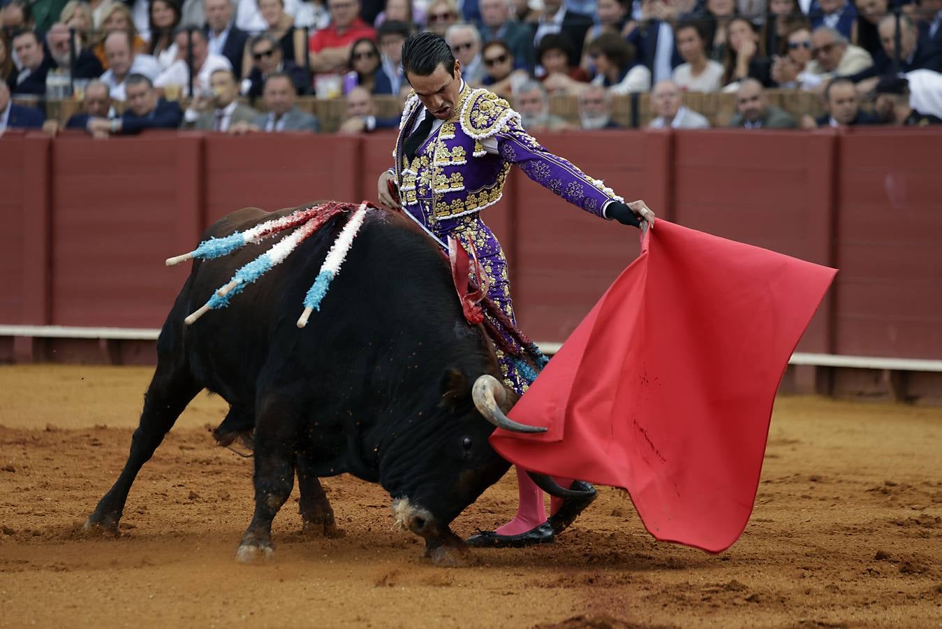 José María Manzanares, en la segunda corrida de la Feria de San Miguel de Sevilla 2024