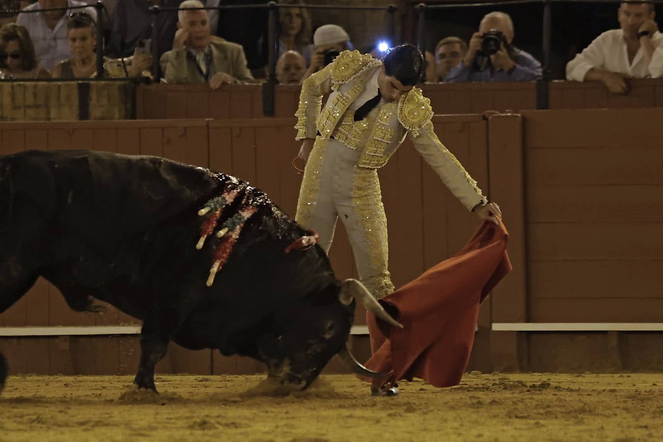 Pablo Aguado, en la tercera corrida de la Feria de San Miguel de Sevilla 2024