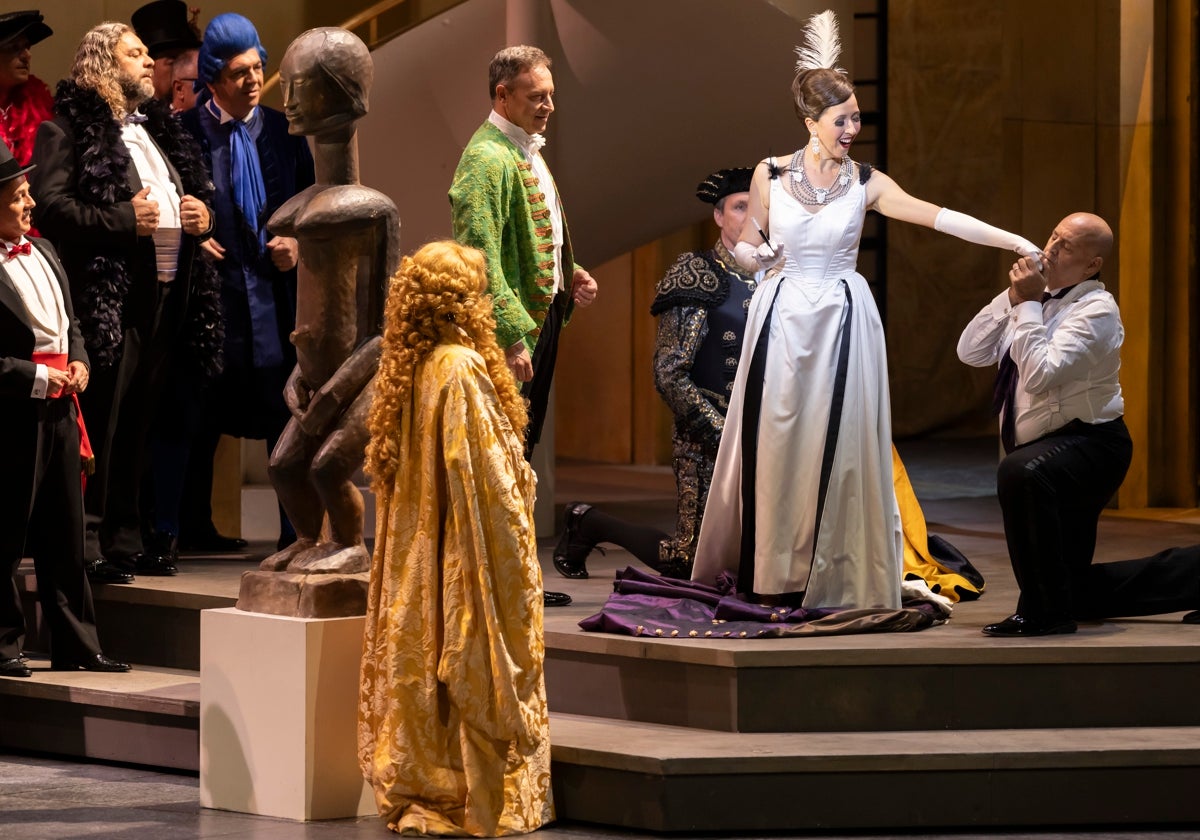 Una escena de 'Manon Lescaut' en el Palau de les Arts de Valencia