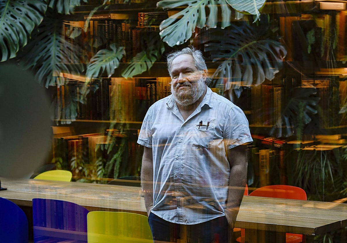 Mathias Enard, en la librería Finestres de Barcelona