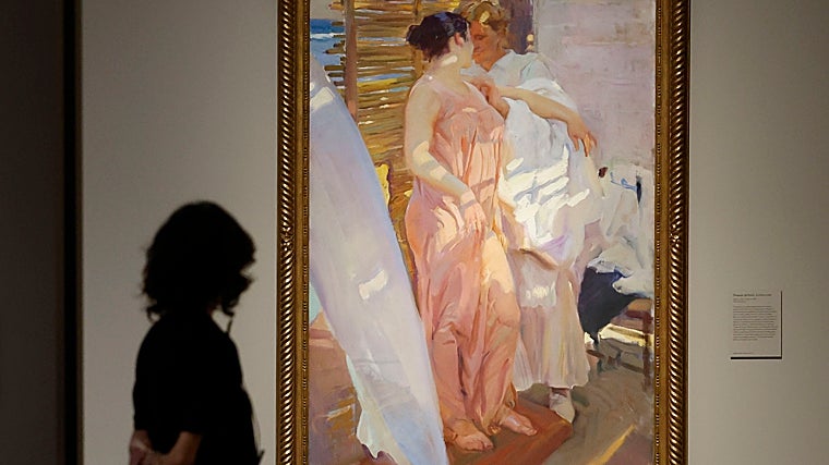 'Después del baño. La bata rosa' (1916). Museo Sorolla, Madrid