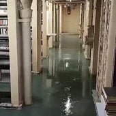 La Biblioteca Nacional de España, otra vez inundada por las lluvias: «Parecía un diluvio»