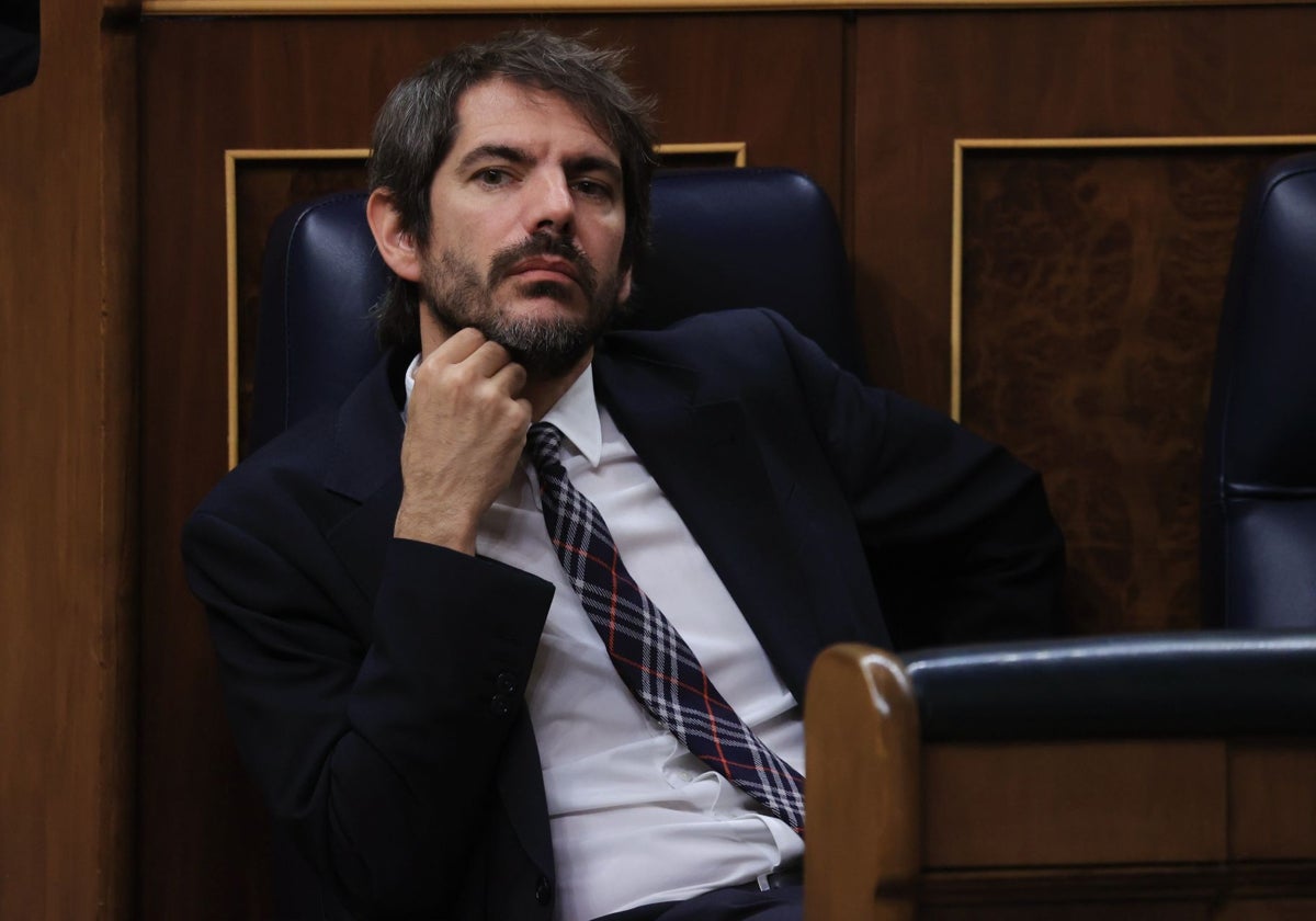 Ernest Urtasun, ministro de Cultura, en el Congreso de los Diputados