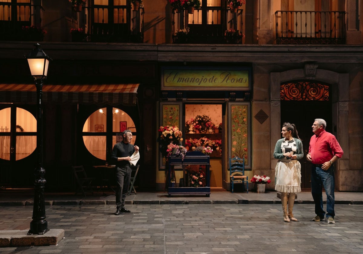Uno de los ensayos de 'La del manojo de rosas'