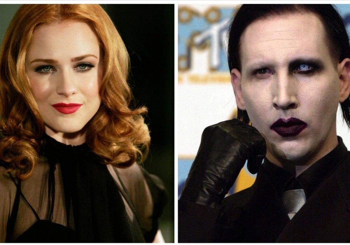 Evan Rachel Wood y Marilyn Manson